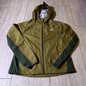 Nike ACG Storm-FIT ADV Jacket Womens S Tall Green Hooded Shell IF0101-368